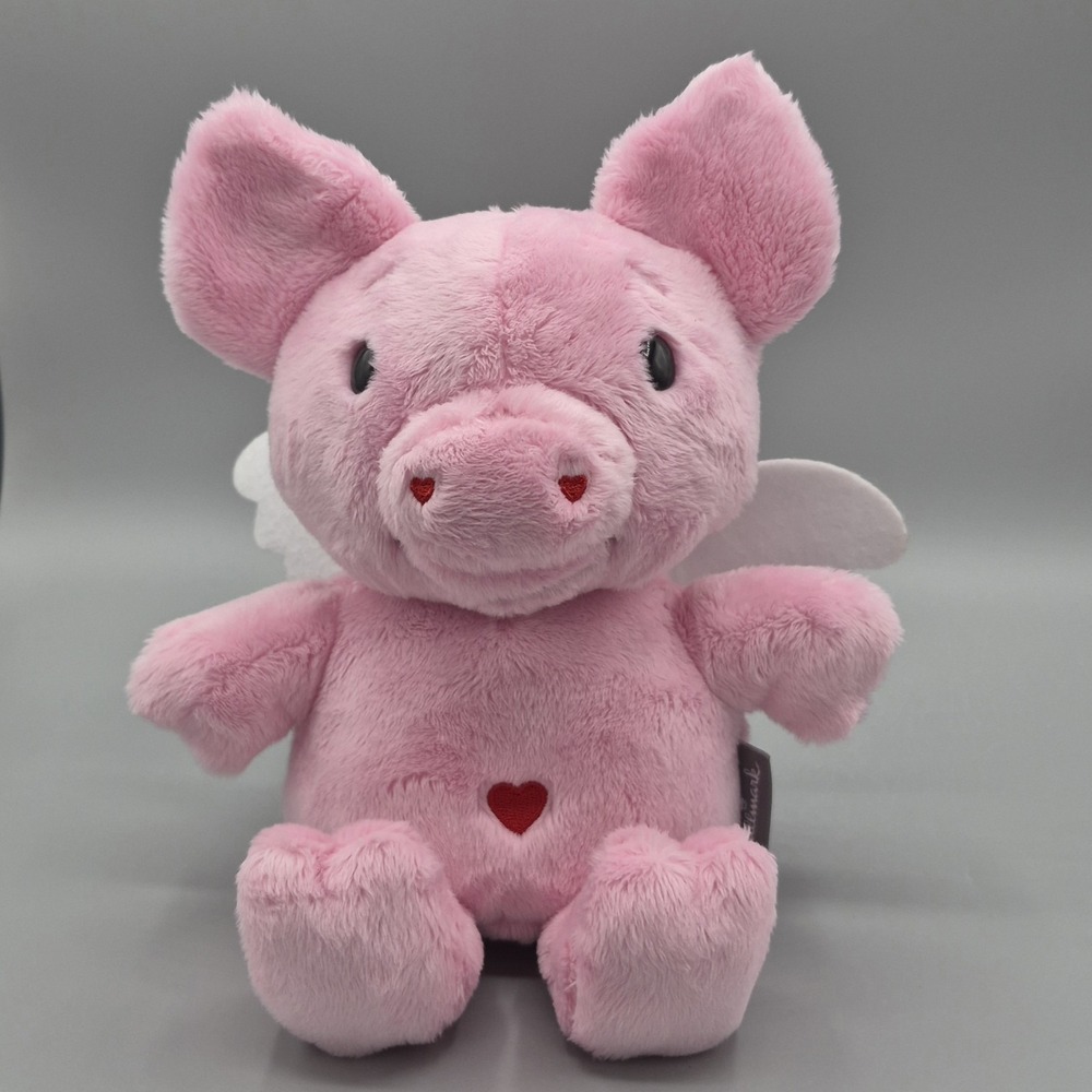Hallmark Cupid Pig Wings Valentine 8" Plush 2022